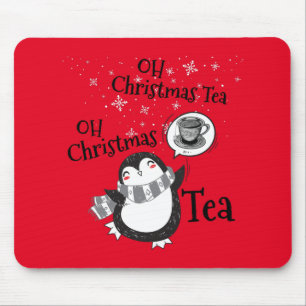 Oh jul Tea Penguin Älskare - Tea Drinker Musmatta