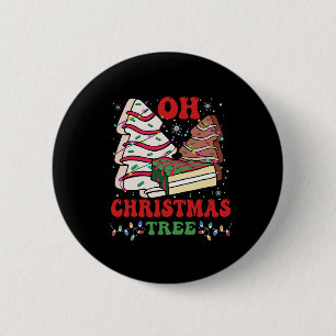 Oh Julgran Cake Julafton Ljus Funny Matching Knapp