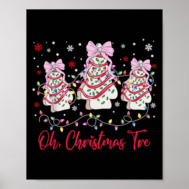 Oh Julgran Cakes Debbie Becky Jen Snack Cak Poster (Framsidan)