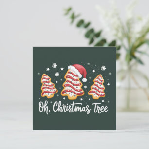 Oh, julgran God jul Debbies kaka Julkort