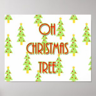 oh julgran, provenhet för halvårskonstruktion poster