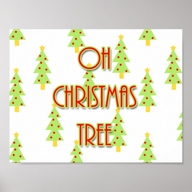 oh julgran, provenhet för halvårskonstruktion poster (Framsidan)