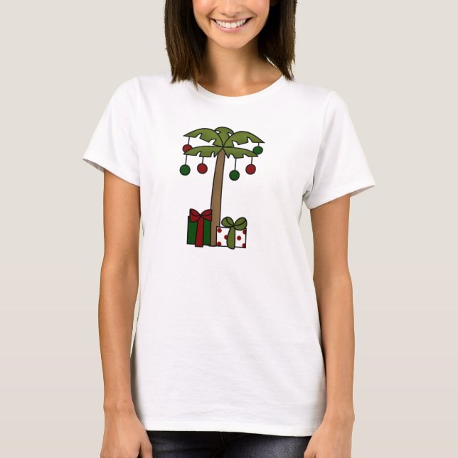 Oh julpalmträd tee shirt (Framsida)