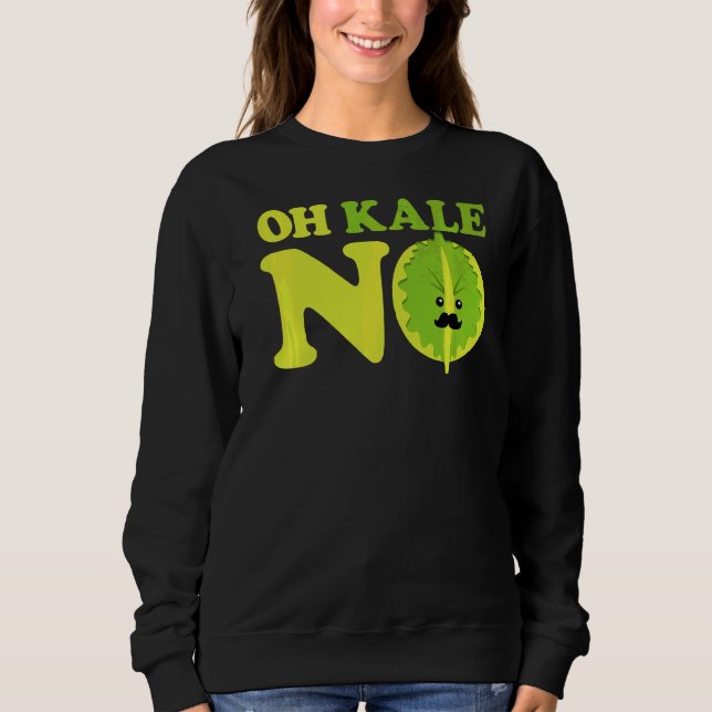 Oh Kale No Kale Spinach T Shirt (Framsida)