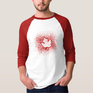 Oh Kanada! Rött grafittilöv T-shirt