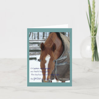 Oh Kapten, mitt kapten Note Card Kort