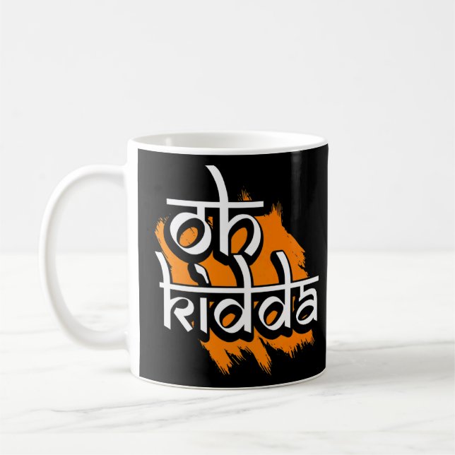 Oh Kidda Punjabi Hej Kaffemugg (Vänster)
