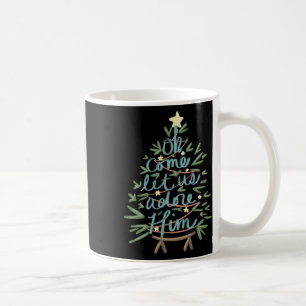 Oh Kom Låt oss Adore Him Christian Jesus jul Kaffemugg