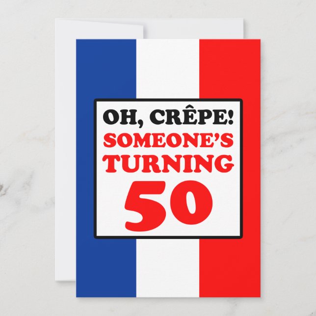 Oh kräpp, någon roterande inbjudan 50 (Framsida)