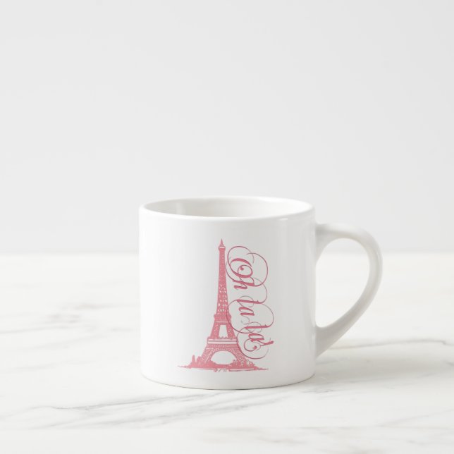 Oh La - Eiffel Torn Paris Frankrike Espressomugg (Höger)