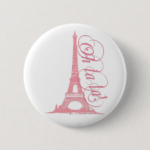 Oh La - Eiffel Torn Paris Frankrike Knapp