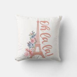 Oh La - Eiffel Torn Paris Frankrike Kudde