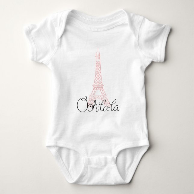 Oh la Eiffel Torn T-shirt (Framsida)