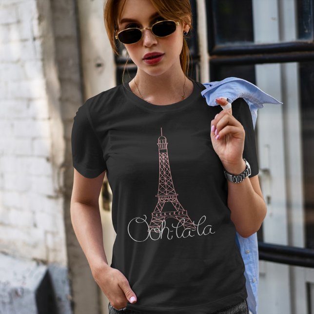 Oh la Eiffel Torn Tee Shirt (Skapare uppladdad)