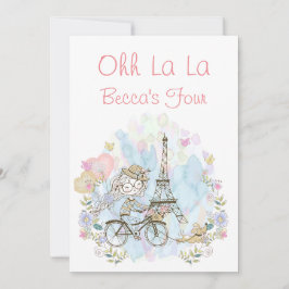 Oh La La Parisian   Inbjudningar