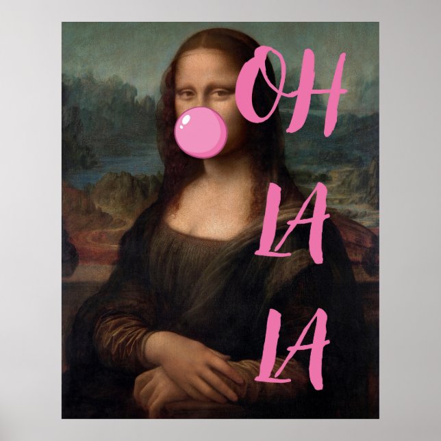 OH LA Mona Lisa Altered Art Poster (Framsidan)