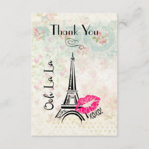 Oh La Paris Eiffel Torn Tack Kort