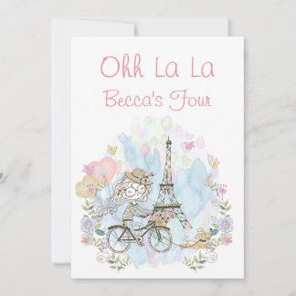 Oh La Parisian Inbjudningar