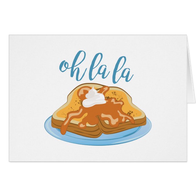 Oh LaLa Hälsningskort (Framsidan Horizontal)