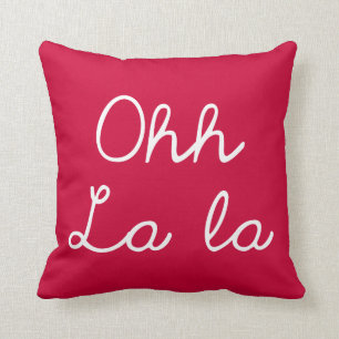 Oh LaLa - körsbärsröd rosa Kudde