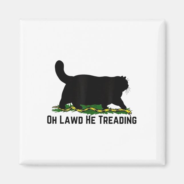 Oh Lawd Han Gick Vote Harris Waltz 2024 Kamala Magnet (Framsidan)