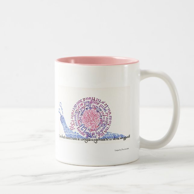 Oh ! L'escargot ! Två-Tonad Mugg (Höger)