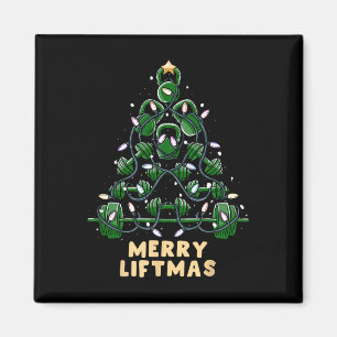 Oh Liftmas Träd Kettlebell Gym Ugly God jul Magnet