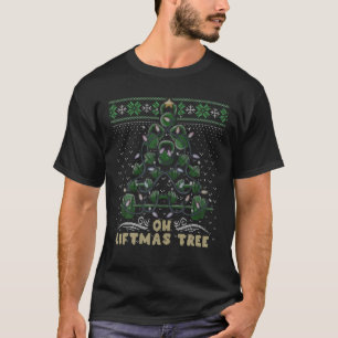 Oh Liftmas Träd Kettlebell Gym Ugly Jul Swea T Shirt