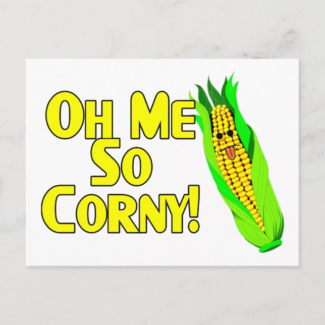 Oh Me So Corny Vykort (Framsida)