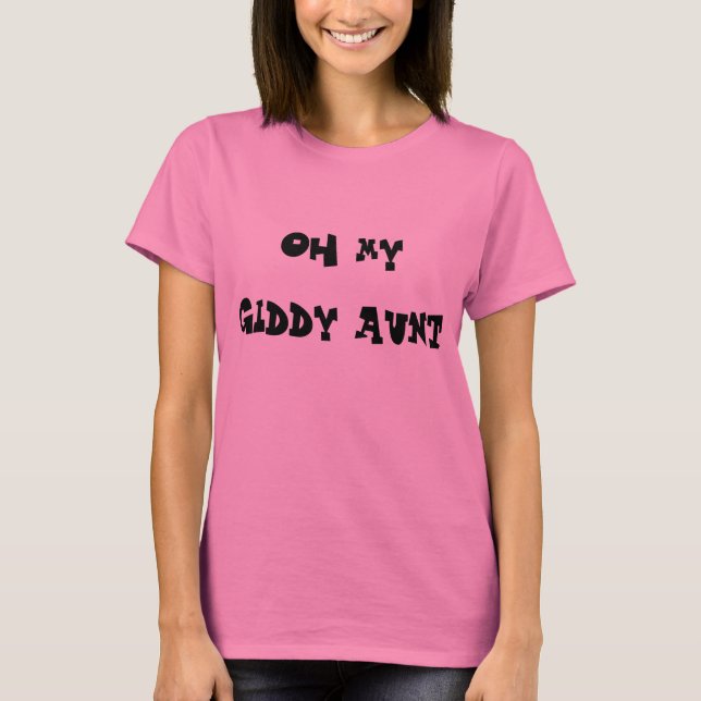 Oh min snurriga moster t-shirt (Framsida)