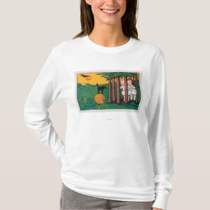 Oh min Tis Halloween svart katt som skrämmer unga T Shirt