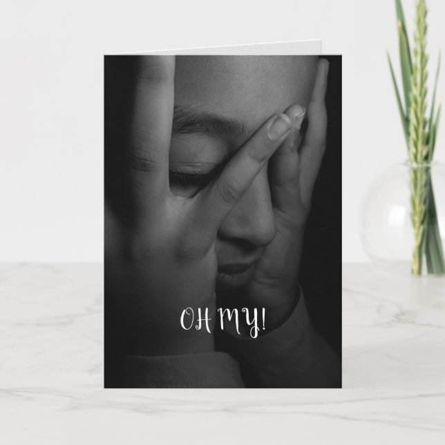 OH MY BELAGADE BIRTHDAY-KORT TACK KORT (Framsida)