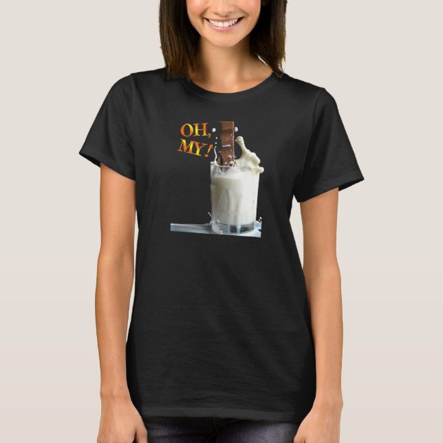 Oh My Chocolate Mjölk Graphic T Shirt (Framsida)