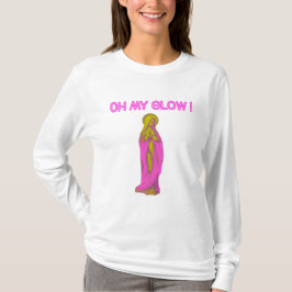 Oh My Glow Vierge Marie Rose et Or T Shirt