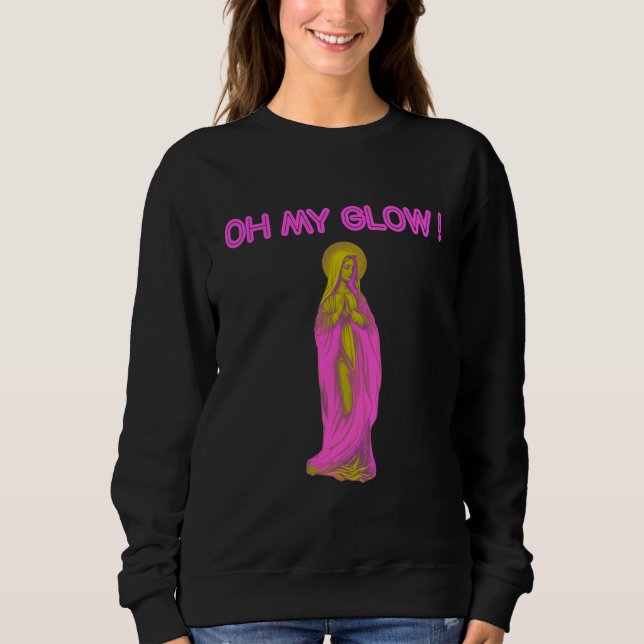 Oh My Glow Vierge Marie Rose et Or T Shirt (Framsida)