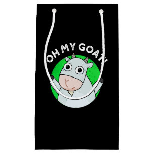 Oh My Goat Funny Animal Pun Mörk BG