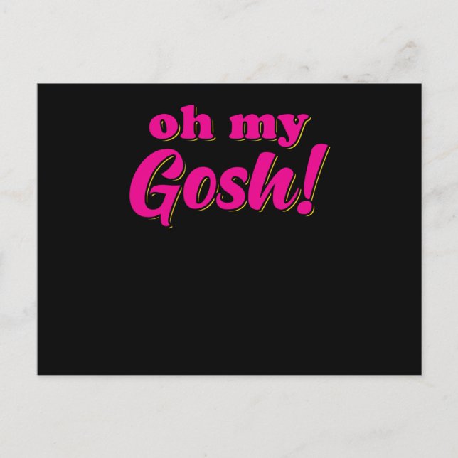 Oh My Gosh Vykort (Framsida)