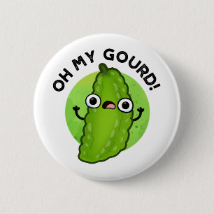 Oh My Gourd Funny Veggie Pun Knapp