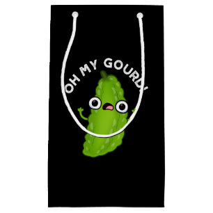Oh My Gourd Funny Veggie Pun Mörk BG