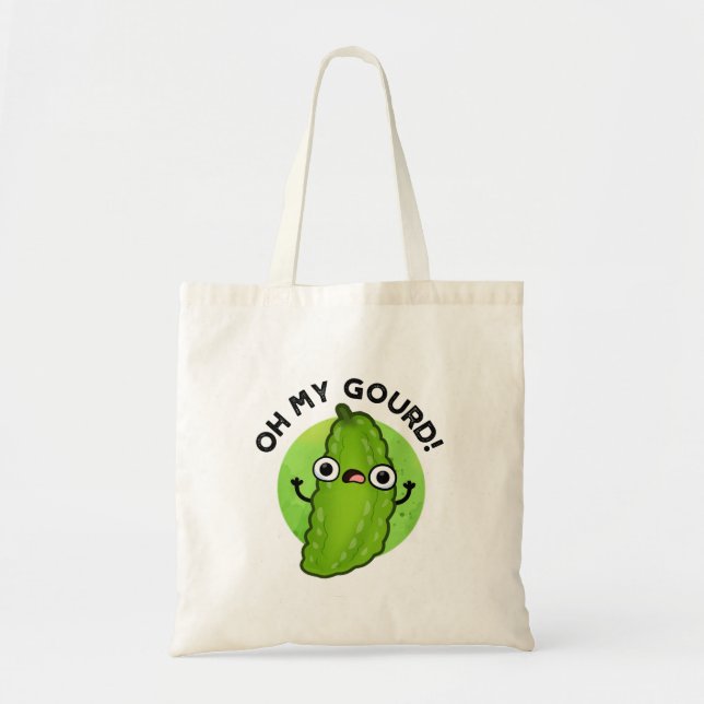Oh My Gourd Funny Veggie Pun Tygkasse (Framsidan)