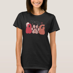 Oh My Hund God jul Santa Tass Retro Groovy T Shirt