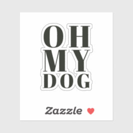 Oh My Hund Klistermärken