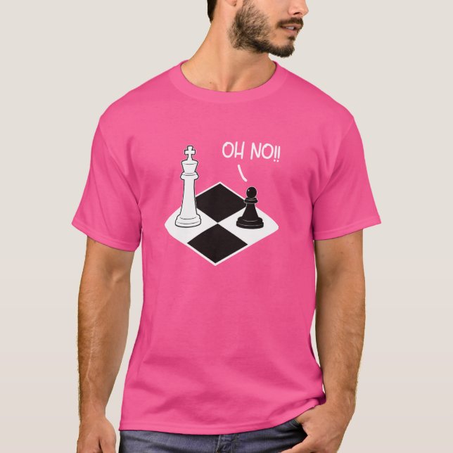 Oh No Kung Pawn Chess Biet Funny Chess Player Che T Shirt (Framsida)