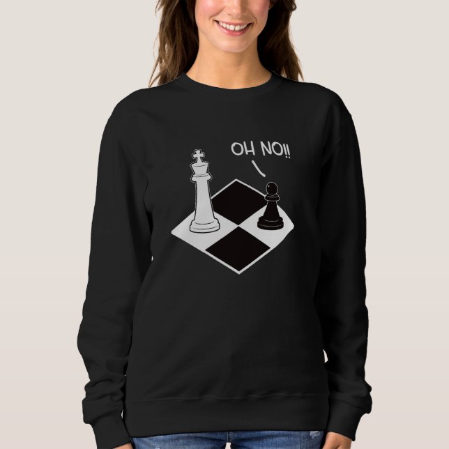 Oh No Kung Pawn Chess Biet Funny Chess Player Che T Shirt (Framsida)