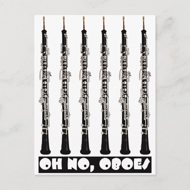 Oh no oboes vykort (Framsida)