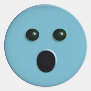 Oh No Sticker Runt Klistermärke