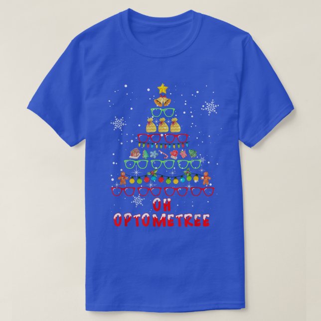 Oh Optometree Julgran God jul Optician N T Shirt (Design framsida)