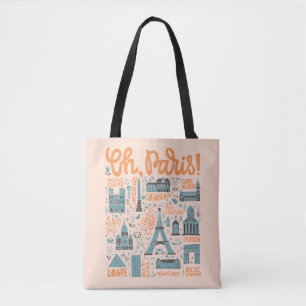 Oh Paris! Towntypografi Tygkasse