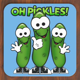 Oh Pickles-dekal Fyrkantigt Klistermärke