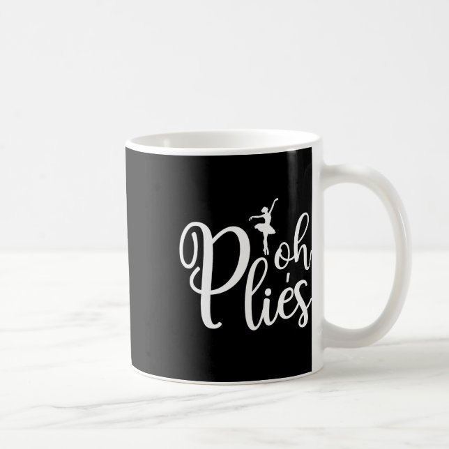 Oh Plies Funny Ballerina Dancer Dancing Coach Acro Kaffemugg (Höger)